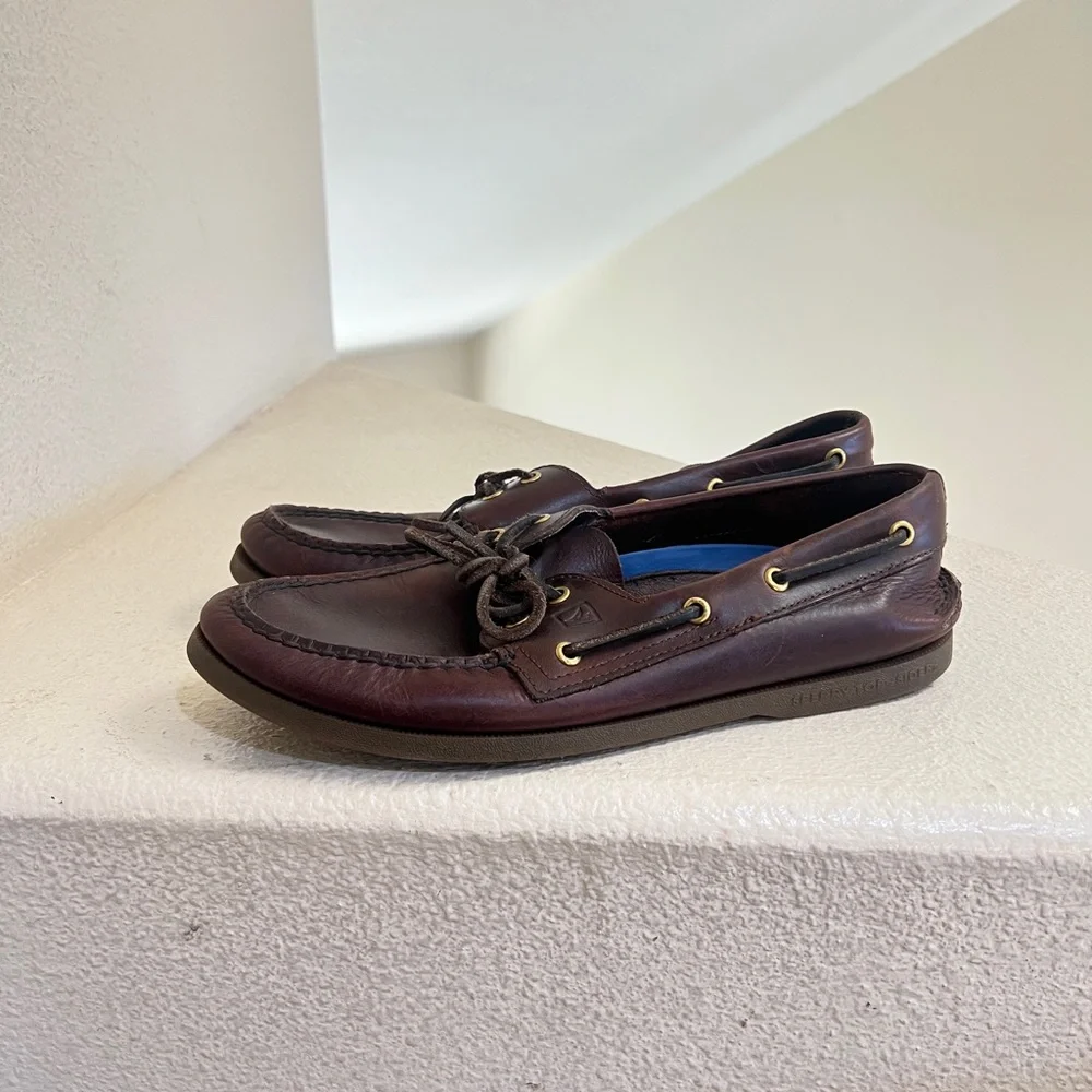 Sperry Top-Sider Men's Authentic Original‎ Boat Driving Shoe Amaretto Size 10.5